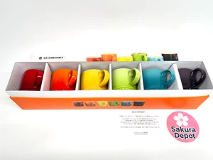 Le Creuset Espresso Mug Mini Mug 100ml Rainbow 6 Pieces Stoneware From Japan New - Picture 1 of 9