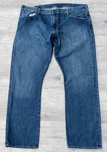 VTG Polo Ralph Lauren Men's 42 x 32 Jeans Denim Pants Sold Blue Cotton Zip Logo - Picture 1 of 10
