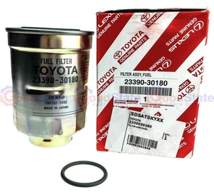Genuine Toyota Prado 120 Series LJ KZJ 1KZ 3.0 Diesel 5L 3.0 Diesel Fuel Filter - Picture 1 of 3