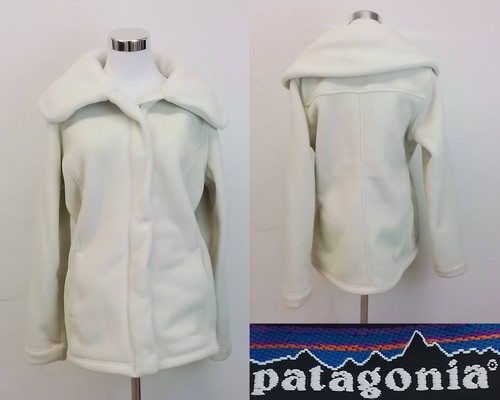 Patagonia Giacca Pile Donna L Off White Full Zip #J3796