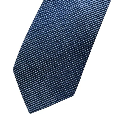 Van Heusen Mens Neck Tie Navy Blue Slim Skinny Short - Image 1 of 4
