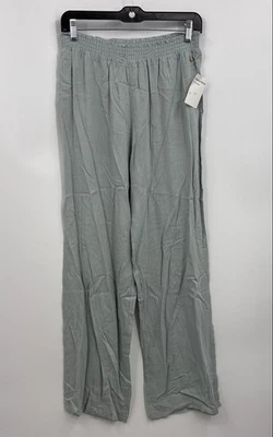 NWT Danskin Women's Gray Elastic Waist Pull-On Wide-Leg Pants Size Medium - Image 1 of 4