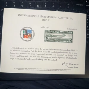 Internationale Briefmarkenausstellung 1973 Pfropfzeppelin - Erstflug Luftschiff - DEUTSCH - Bild 1 von 5