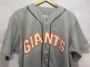 Vintage San Fransisco Giants Jersey Majestic Men’s Large Button Y2K Ellis Burks - Picture 1 of 8