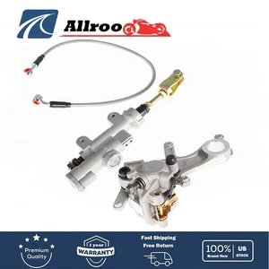 For Honda CRF250 CRF450 Rear Brake Master Cylinder  Caliper and Hose Assembly - Bild 1 von 10