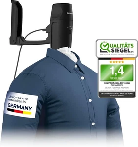 CLEANmaxx Pro Compact Automatic Shirt Iron, Handy & Space-Saving, Replaces Irons - Picture 1 of 10
