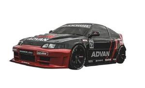 1:10 RC Clear Body Shell Honda CRX  with ADVAN decals suit 1:10 RC touring - Picture 1 of 12