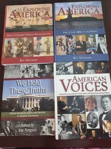 Exploring America Ray Notgrass Homeschool History 1,2 & Voices, We Hold These - Picture 1 of 9