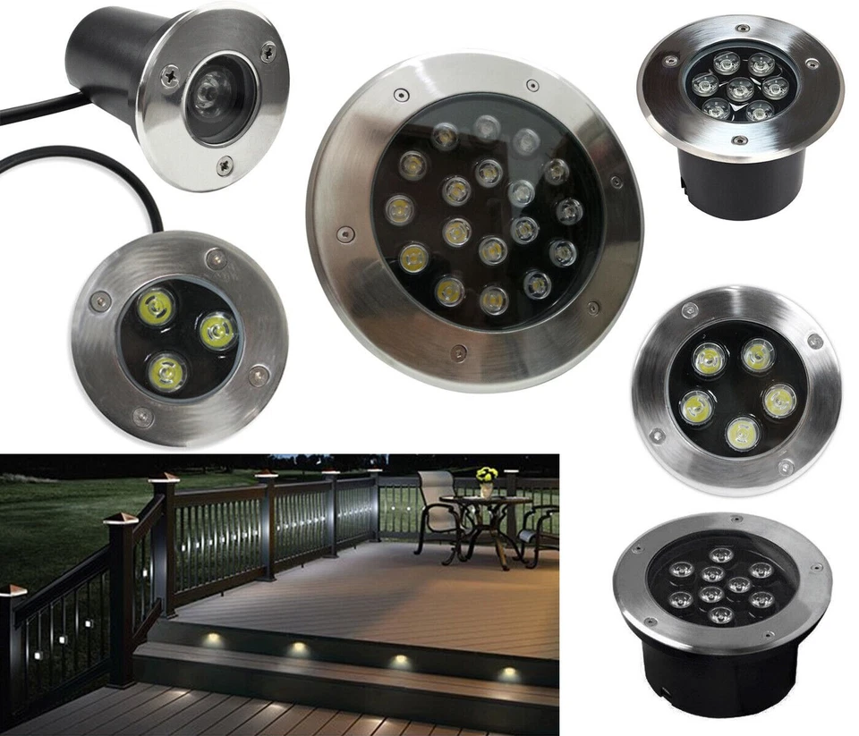 FARETTO LED SEGNAPASSI CALPESTABILE 1W 3W 5W 7W 9W 18W ESTERNO INTERNO IP68 - Immagine 1 di 1