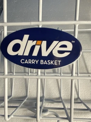 Weißer Drive Tragekorb kompatibel mit Rollator Mobilitätshilfe - Bild 1 von 4