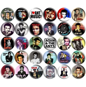 Adam Ant 80er New Wave Punk Rock 1,5" Pinback Buttons 30er Set Retro Musik Pins - Bild 1 von 4