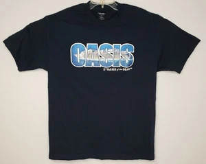 Oasis of the Seas Cruise Ship Stitched Patch Navy Cotton T-Shirt Men's Large EUC - Picture 1 of 10
