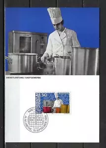 Maxi Card B05 Liechtenstein 1984 People Jobs Service restaurant industry - Picture 1 of 1