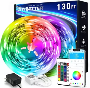130Ft LED Strip Lights Color Changing Lights Strip for Bedroom, Desk, Indoor, Ro - Picture 1 of 5