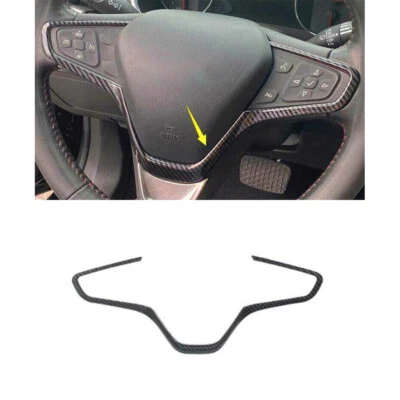 Cubierta decorativa volante ABS fibra carbono para Chevrolet Malibu 2016-2022 Foto 1 de 4