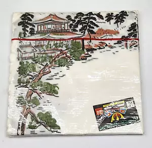 Tovaglioli di carta vintage Yasutomo & Co scena pagoda nuovi non aperti Pkg di 24 Giappone - Foto 1 di 5