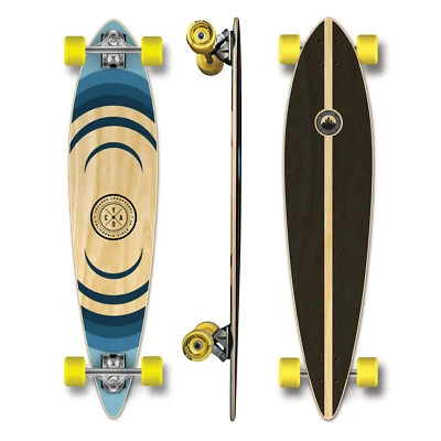 YOCAHER Pintail Longboard Complete - Earth Series - Ripple (GCPT123)