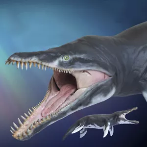 PNSO Kronosaurus Jeff 1/35 DINOSAURIOS MODELO DE ARTE CIENTÍFICO - Imagen 1 de 7