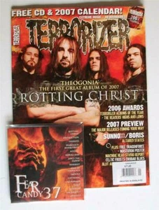 TERRORIZER Magazine #153 2007 WITH CD ROTTING CHRIST SUNNO BORIS MACHINE HEAD - Imagen 1 de 1