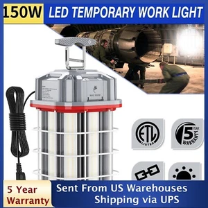 150W LED Construction Hanging Work Light Linkable Temporary Jobsite Lamp 5000K - Picture 1 of 11