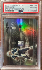 TOM BRADY 2003 Donruss ELITE (Back to the Future) #11 Patriots 781/1000 PSA 8