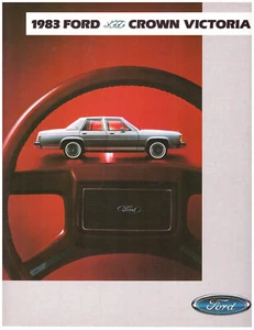 1983 Ford LTD Crown Victoria, Sharp Semi-Deluxe Canadian Issue Sales Brochure - Picture 1 of 3