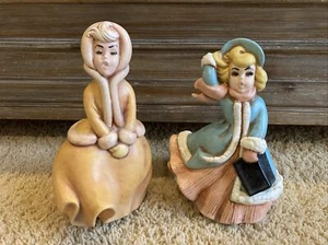 Vintage Atlantic Form Keramik handbemalt Karolinger 2er Set wunderschön & selten!! - Bild 1 von 12