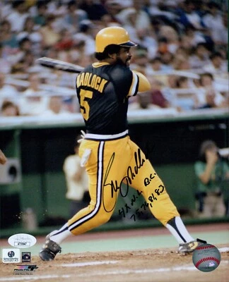 Bill Madlock Pittsburgh Pirates Signed 8x10 Glossy Photo JSA Authenticated - Image 1 of 2