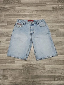 Vintage US Polo Assn Denim Shorts Carpenter Jean Blue Y2K Baggy Hip Hop Size 34 - Picture 1 of 10
