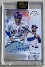2021 Topps Archives Gold Label Signature Series Jose Altuve 1/1 Auto #71