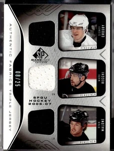 2006-07 SP Game Used Authentic Fabrics Triple  #AF3-PIT Crosby/Recchi/Malone /25 - Picture 1 of 2