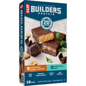 CLIF Builder’s Protein Bars 20g - Variety Pack, 36ct - Fuel Your Workout, 2.4oz - Picture 1 of 2