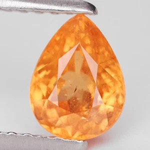 1.14 Ct. Natural Vivid Orange Mandarin Garnet Gem WITH GLC CERTIFY - Picture 1 of 1