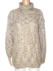 Emos Collection Maglione Da Donna Grigio Vintage Anni 90 Mohair Xxl Extra Large - Imagen 1 de 6