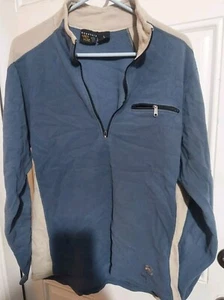 Mountain Hardwear Sweater Womens L Blue Pullover Fleece 1/4 Zip USA Szlarge - Picture 1 of 2