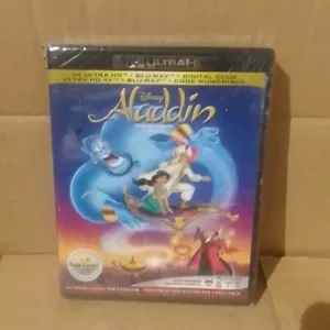 New- Aladdin (4K ULTRA HD, Blu-ray, Digital, Bilingual, 1992) - Picture 1 of 2
