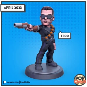 T800 Terminator | POP | CHIBI | 60mm base | 1:20 | 3D print | Model Kit - Picture 1 of 2