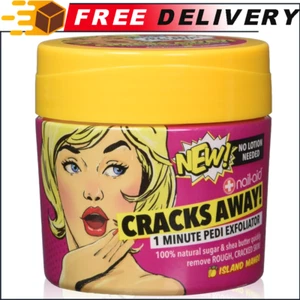 NAIL-AID Cracks Away 1 Minute Pedi Exfoliator For Cracked, Clear, Mango, 7.0 oz - Picture 1 of 5