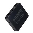 Plug&Play 1 in 2 Out HDMI Splitter 1080P 4K Adapter Amplifier With USB Cable C