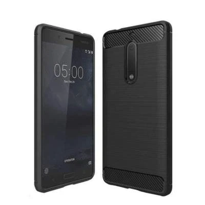 AMZER A prueba de golpes Resistente Goma Suave TPU Delgada Recubrimiento Trasero Estuche Cubierta para Nokia 5 Foto 1 de 4