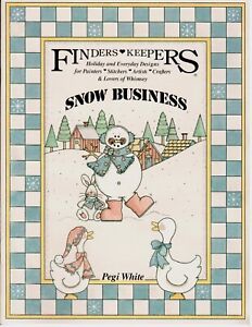 Livre de motifs de peinture décorative blanche Finders Keepers Snow Business Pegi
