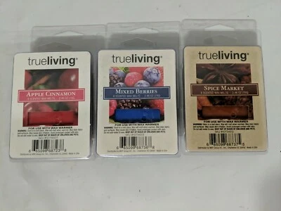 Lot of 3 Candle Wax Melts: Apple Cinnamon, Mixed Berry, Spice Market - Image 1 of 4