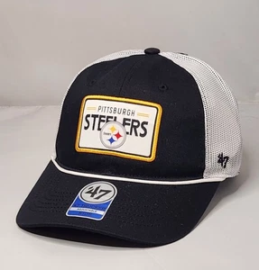 Kids Pittsburgh Steelers Snapback Rope '47 Trucker Hat - Picture 1 of 5