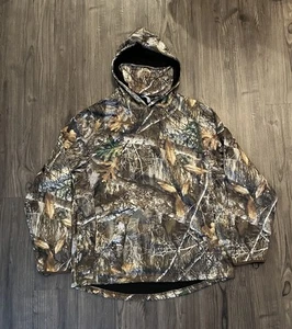 Realtree Edge Camo Hoodie Pullover Mens XL Hunting Built In Mask Face Cover - Picture 1 of 7