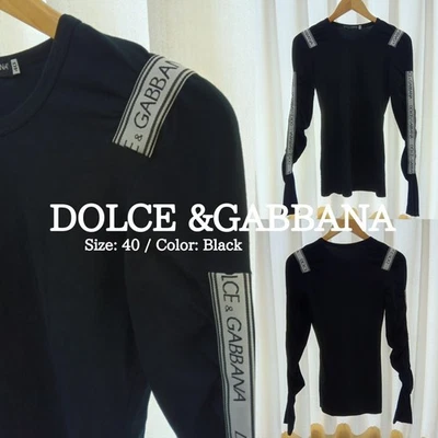 Camiseta elástica manga larga US NO DUTY DOLCE&GABBANA talla 40, negra AUTÉNTICA Foto 1 de 4