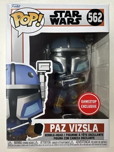 NEW Paz Vizsla Funko Pop Disney Star Wars Mandalorian GameStop Exclusive 562 - Picture 1 of 6