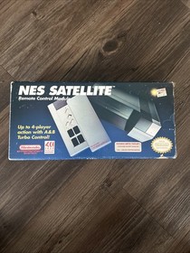 NES Satellite Remote Control Module Nintendo Complete CIB Stunning Condition!