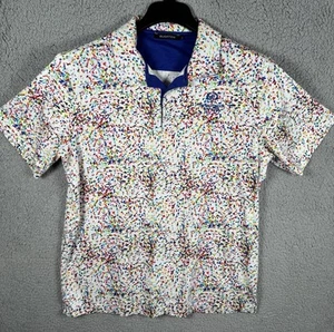 Bugatchi Polo Shirt Mens Extra Large XL Abstract Colorful Stretch Golf - Picture 1 of 8
