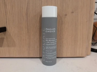 全新 PAULA'S CHOICE 6% MANDELIC ACID + 2% LACTIC ACID LIQUID EXFOLIANT 3 盎司密封 — 第 1/3 张图片