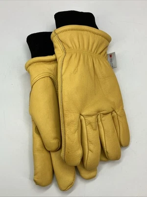 Luvas de trabalho masculinas grandes de couro hidraído inverno (Wells Lamont 1202L) Saddletan - Imagem 1 de 4